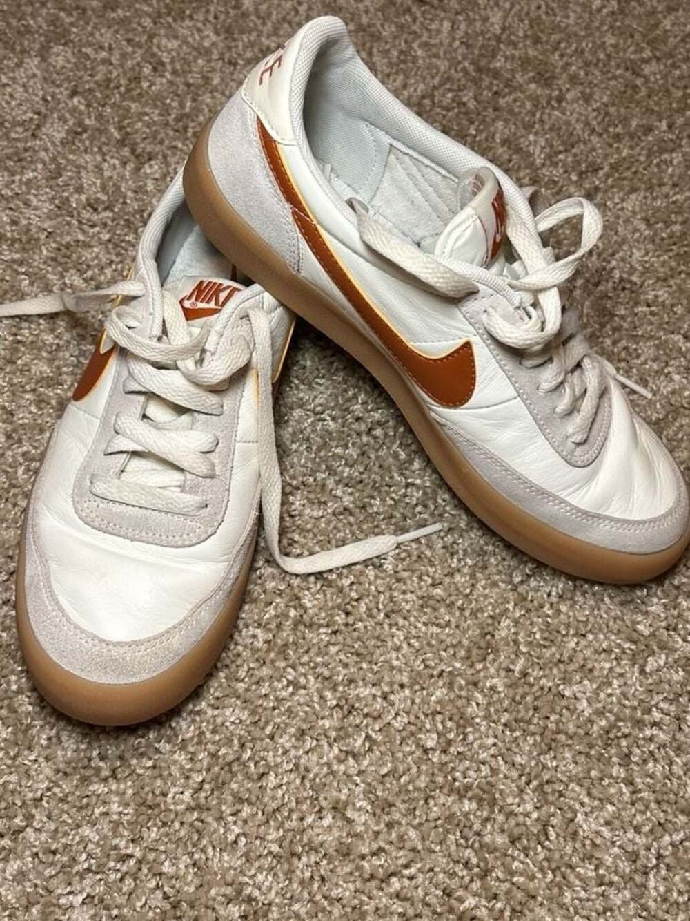 Nike Killshot 2 Leather Sail/Gum Yellow Shoes - Picture 7 of 11